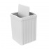 Pattumiera bagno bianca in plastica 10 lt con coperchio basculante Buzz