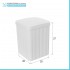 Pattumiera bagno bianca in plastica 10 lt con coperchio basculante Buzz