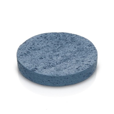 Porta sapone da appoggio turchese cobalto in resina effetto pietra Matera