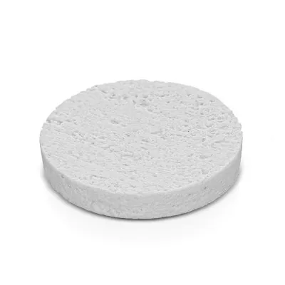 Porta sapone da appoggio bianco in resina effetto pietra Matera