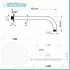 Set doccia incasso completo tondo Serena con soffione 20 cm e kit doccetta