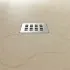 Piatto doccia filo pavimento 120x120 resina Karen tortora effetto pietra 