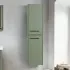 Colonna bagno sospesa 140 cm verde effetto legno 2 ante soft-close Sofia