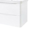 Mobile bagno sospeso 80 cm bianco lucido con specchio reversibile Zen