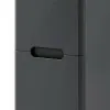 Colonna bagno sospesa 140 cm antracite lucido 2 ante soft-close Stillo
