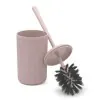 Set accessori bagno scopino e pattumiera rosa in plastica Ring