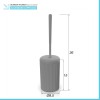Scopino bagno da appoggio grigio in plastica Ring