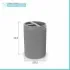 Portaspazzolini bagno da appoggio grigio in plastica Ring