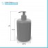 Dosa sapone da appoggio grigio in plastica Ring