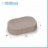 Accessori bagno appoggio in set completo 5 pezzi tortora in plastica Ring