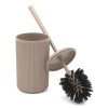 Set accessori bagno appoggio scopino e pattumiera tortora in plastica Ring