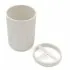 Accessori bagno appoggio in set completo 5 pezzi beige in plastica Ring