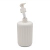 Dispenser sapone da appoggio beige in plastica Ring