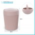 Pattumiera bagno rosa in plastica 4,2 lt con coperchio basculante Ring