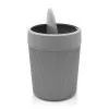 Pattumiera bagno grigio in plastica 4,2 lt con coperchio basculante Ring
