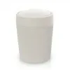 Pattumiera bagno beige in plastica 4,2 lt con coperchio basculante Ring