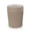 Pattumiera bagno tortora in plastica 4,2 lt con coperchio basculante Ring