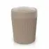 Pattumiera bagno tortora in plastica 4,2 lt con coperchio basculante Ring