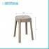 Sgabello bagno multiuso tortora in plastica Fly