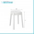 Sgabello bagno multiuso bianco in plastica Fly