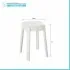 Sgabello bagno multiuso bianco in plastica Fly