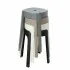 Sgabello bagno multiuso grigio in plastica Fly
