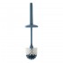 Scopino wc da appoggio blu in plastica con portascopino
