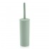 Scopino wc da appoggio verde acqua in plastica con portascopino