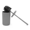 Accessori bagno appoggio in set completo 5 pezzi grigio in plastica Ring