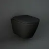 Copriwater slim softclose nero opaco originale serie Feeling 