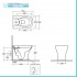 Wc filo muro nero opaco rimless in ceramica serie Feeling