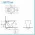 Wc filo muro nero opaco rimless in ceramica serie Feeling