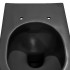Wc filo muro nero opaco rimless in ceramica serie Feeling