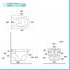 Wc sospeso nero opaco rimless in ceramica serie Feeling