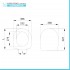 Copriwater compatibile Vitra serie Normus sospeso in termoindurente bianco