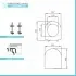 Copriwater compatibile Vitra serie Integra Round in termoindurente bianco