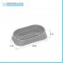 Set 3 pezzi accessori bagno grigio in abs Tender