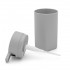 Set 3 pezzi accessori bagno grigio in abs Tender