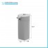 Dispenser sapone da appoggio grigio in abs Tender
