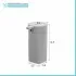 Dispenser sapone da appoggio grigio in abs Tender