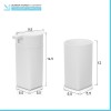 Set accessori bagno dispenser e portaspazzolini da appoggio bianco in abs Tender