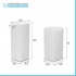 Set accessori bagno dispenser e portaspazzolini da appoggio bianco in abs Tender