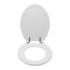 Copriwater per wc anziani in termoindurente bianco cerniere regolabili 
