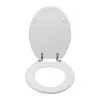 Copriwater per wc anziani in termoindurente bianco cerniere regolabili 