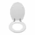 Copriwater per wc anziani in termoindurente bianco cerniere regolabili 