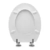 Copriwater per wc anziani in termoindurente bianco cerniere regolabili 