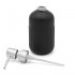 Accessori bagno da appoggio in set 3 pezzi in ceramica colore nero Cup