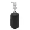 Accessori bagno da appoggio in set 3 pezzi in ceramica colore nero Cup