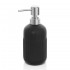 Dispenser sapone da appoggio nero in ceramica Cup