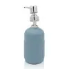 Accessori bagno da appoggio in set 3 pezzi in ceramica colore turchese cobalto Cup